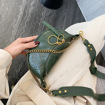 

DAUNAVIA Handbag and Purses Ring Chain Crossbody Bag For Women Small Shoulder Messenger Bags Fashion Quality Leather Lady Travel