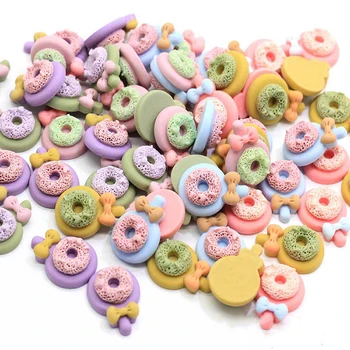 

Happy Monkey Resin Donut Candy Slime Additives Charms New Cute Kawaii Supplies DIY Kit Filler For Cloud Clear Crunchy Slime Clay