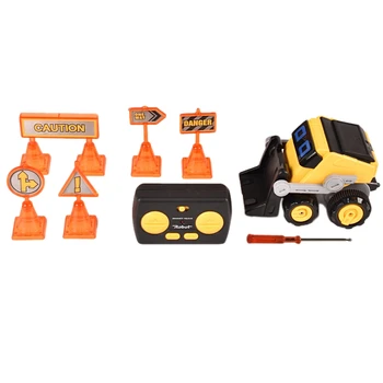 

2.4Ghz Remote Control Dancing Rotating Music Glowing Engineering Vehicle Bulldozer Remote Control Robot Car
