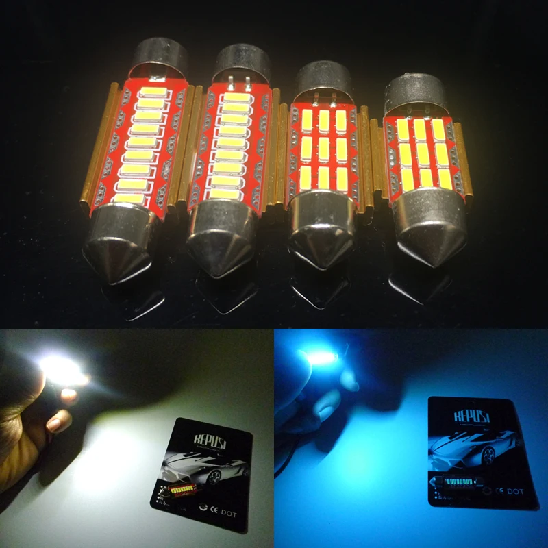 

2x Canbus LED Bulb LED Interior Lights Accessories Replacement Package Kit White blue For passat b5 b6 jetta6 golf 4 7 polo