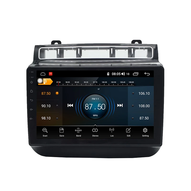 Cheap Car Multimedia player 1 Din Android 9.0 4G/64G Car DVD For 2015-2017 VW/Volkswagen touareg touch screen with GPS DSP 4G internet 6