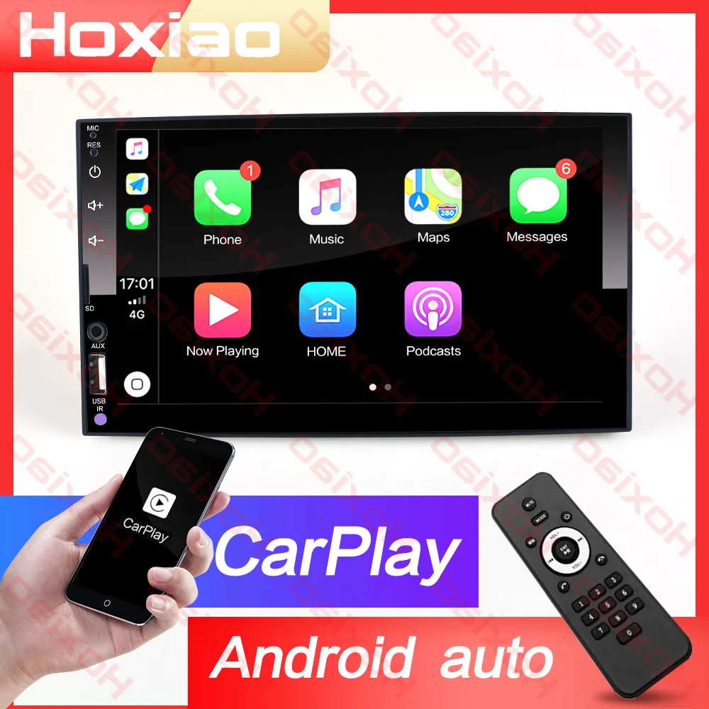 

2 din car radio Touch Screen Player mirror link Android AUTO Carplay MP5 SD/FM/USB/AUX/Bluetooth 7" HD 2DIN Car Audio