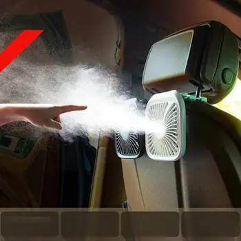 

Mini Usb 360 Degree Rotating Double Head Folding Car Headrest Back Seat Fan Car Rear Seat Fan Portable Foldable Small Fan