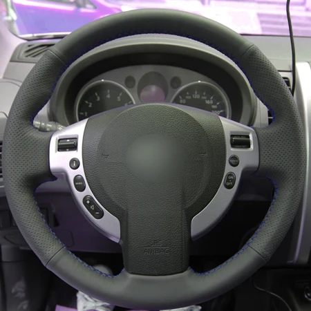 Style5 DIY крышка рулевого колеса автомобиля Volant замша для Nissan Qashqai 2007-2013 Rogue 2008-2013 X-Trail 2008-2013 NV200 2010- Sentra - Название цвета: Style5