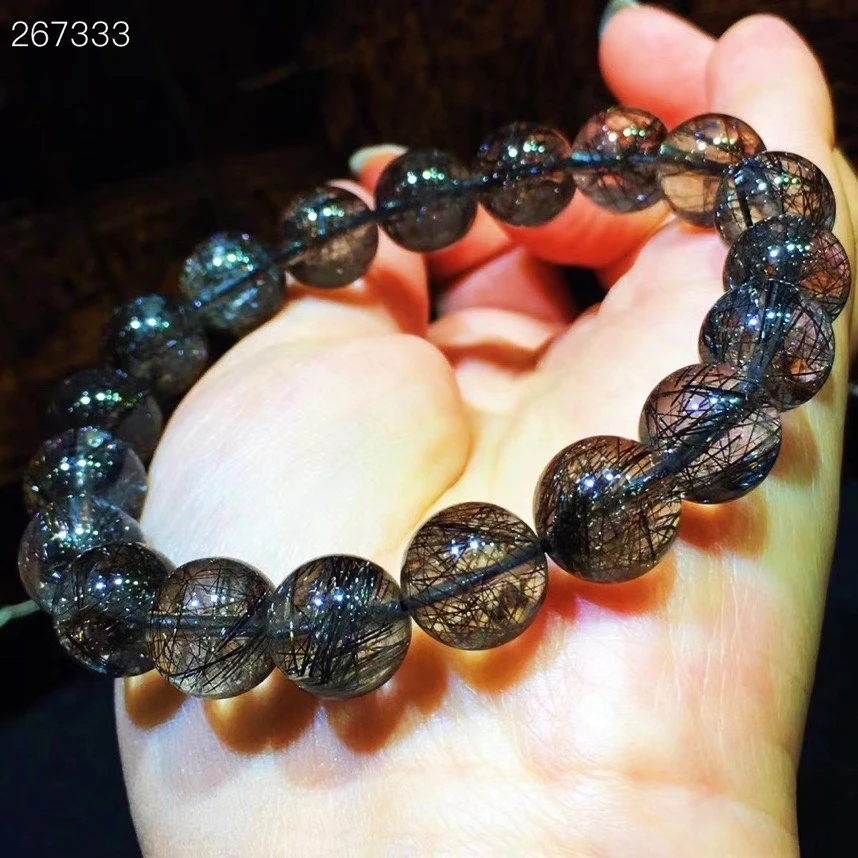 Pulsera de cristal rutilado Pulsera de cuentas de tránsito femenino Lu Pulsera de cristal rutilado Pulsera de cuentas de tránsito femenino Lu