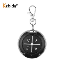 Kebidu cópia de código 433mhz, controle remoto, 4 botões, mini transmissor sem fio, chave fob para carro, porta de garagem, 433.92 mhz controlador rf, controlador rf