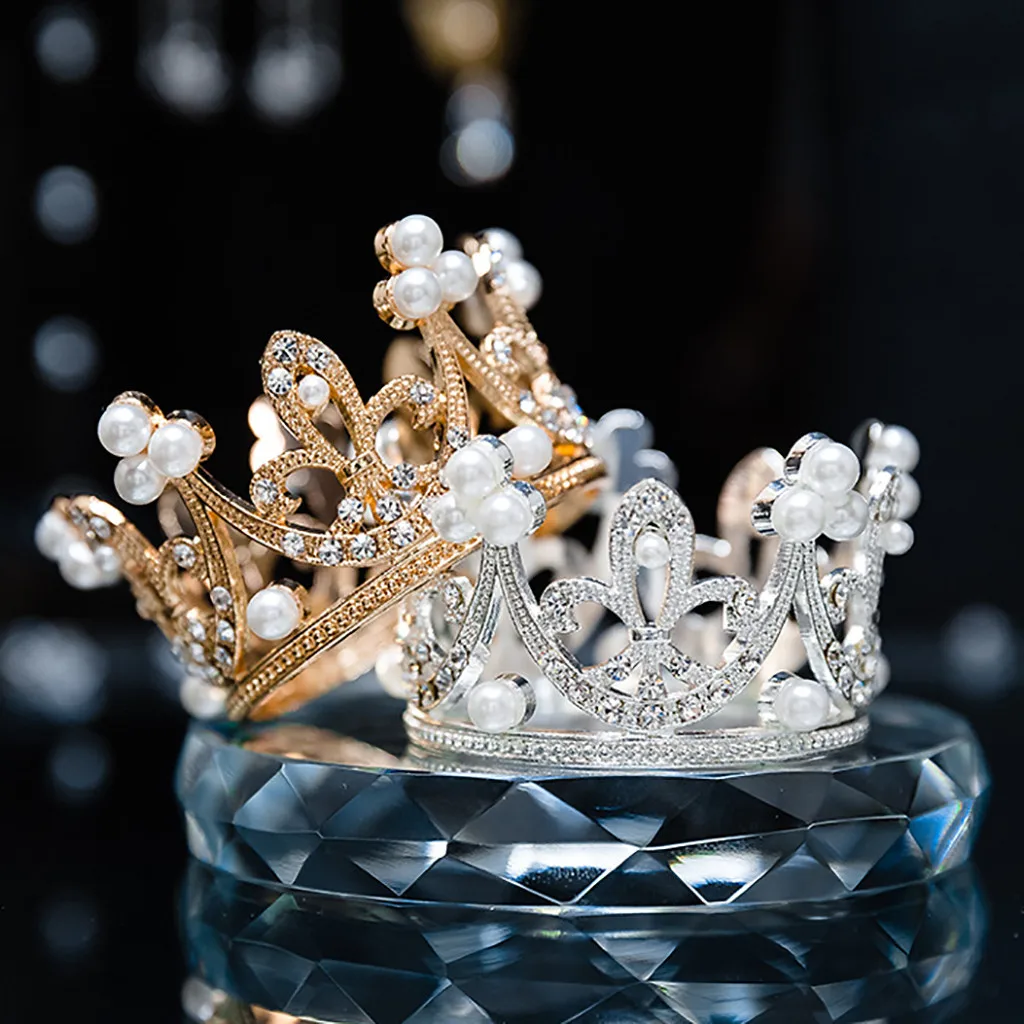 Princess Crystal Tiaras and Crowns Headband Kid Girls Love Bridal Prom Crown Wedding Party Accessiories Hair Jewelry Children