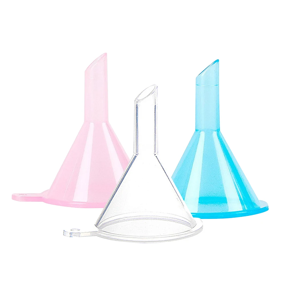 

Portable Mini Clear Liquid small plastic Funnel For Atomizer Perfume Diffuser Bottle For Cosmetic Filling Or kitchen use 10Pcs