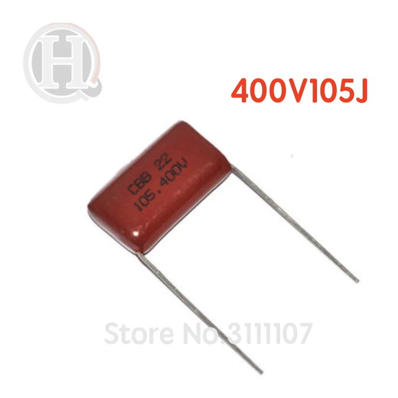 10 шт./лот 400V105J 1 мкФ 105J400V 105 105J 1000NF шаг 15 мм CBB полипропиленовый пленочный