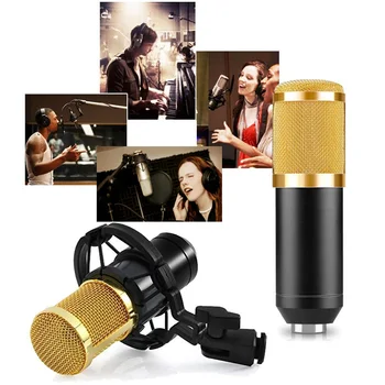 

For Pc Studio Recording Bm 800 Condenser Microphone Mic Microphone For Laptop Windows Cardioid Studio Recording Vocals Newest
