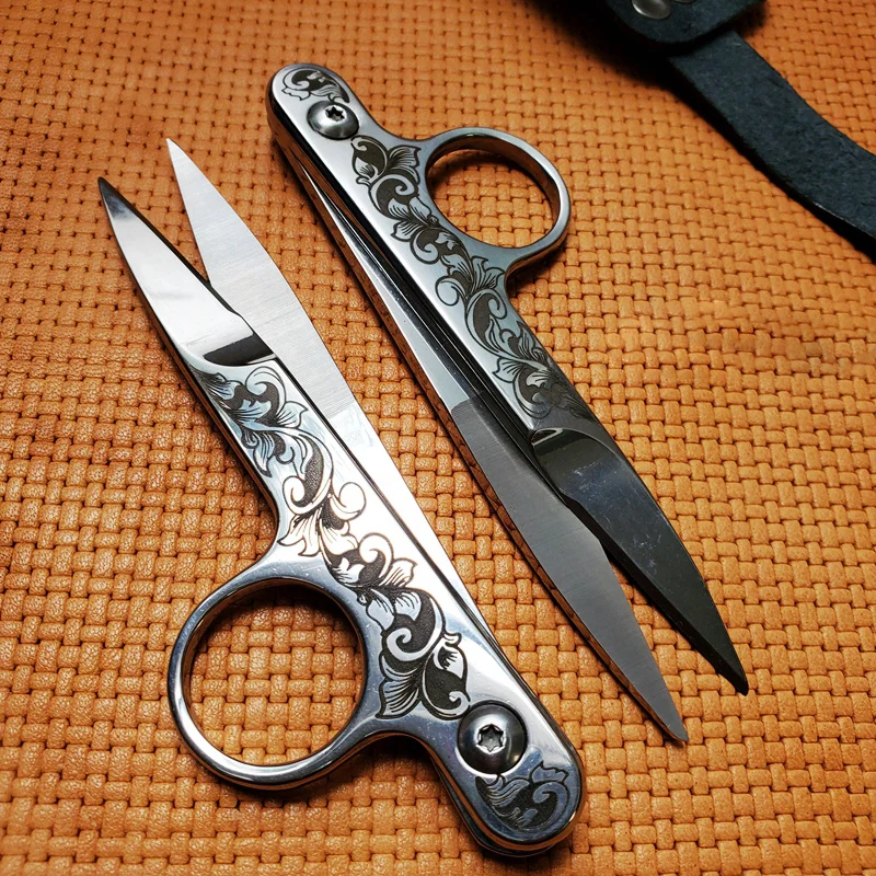 MackWalkerStainlessSteelYarnShearsCuttingSewingScissorsCross