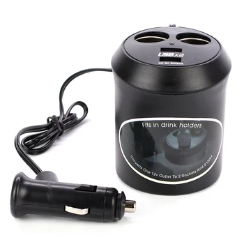 

2-Way Car Cigarette Lighter Socket Splitter Power Adapter Dual USB Charger
