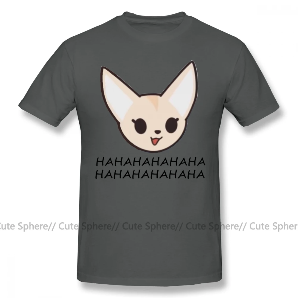 Retsuko футболка Fenneko Haha футболка большого размера с коротким рукавом Футболка мужская летняя с принтом 100 хлопок забавная футболка