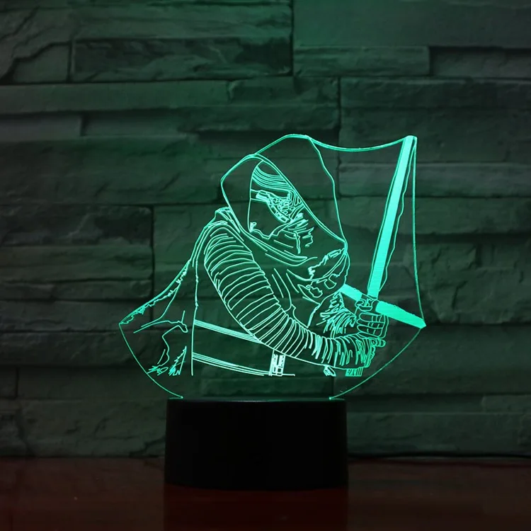 

Star Wars Darth Vader Fast Delivery 3D Lamp Cool Present for Kid Touch Sensor Colorful with Remote Led Night Light Lamp Hologram