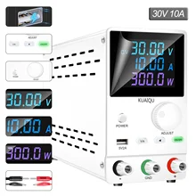 

Newest Adjustable Switching DC Power Supply Laboratory 30V 10A Lab Bench Source Digital Preset Current Function Color Display