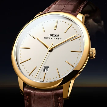 

Switzerland LOBINNI Men Watches Luxury Brand Venus Chronograph Manual Mechanical Men's Clock Sapphire relogio masculino L12028-4