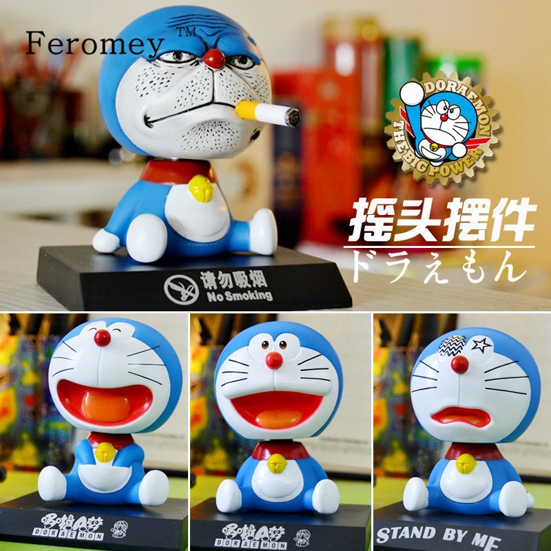 Милым принтом дораемон фигурка с качающейся головой куклы Doraemon Косплэй