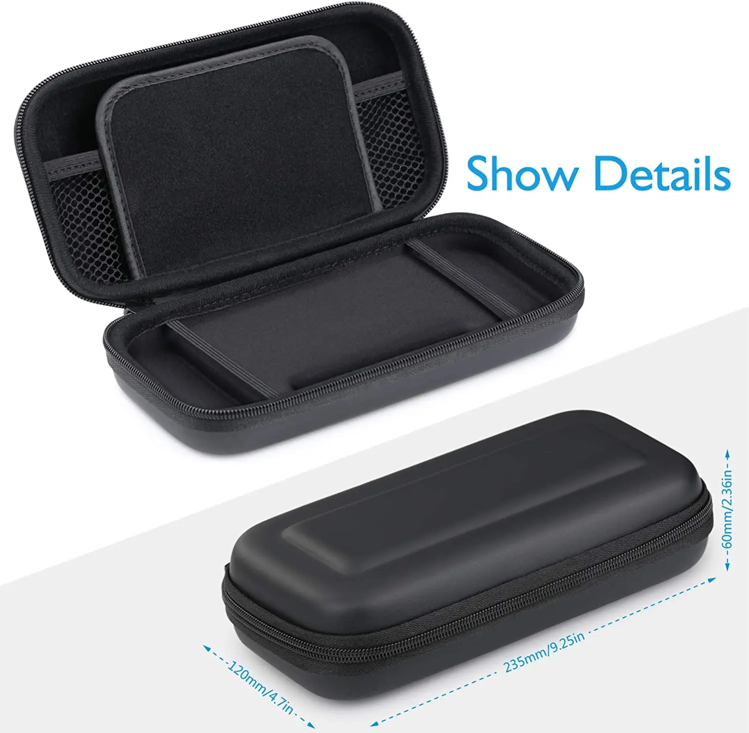 HEYSTOP Compatible Nintendo Switch Lite Case Bag 10 Games Card Storage and Portable Design Console Accessories