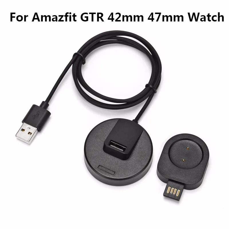 1 м USB док-станция зарядное устройство для Xiaomi Amazfit GTR 47 мм 42 мм Дата кабель Зарядка для Amazfit GTR 47 42 Смарт-часы аксессуары