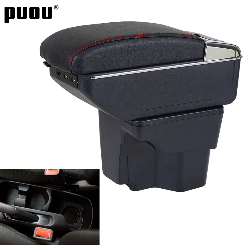 Для KIA Rio 3 подлокотник коробка USB зарядка пепельница подстаканник вращающийся