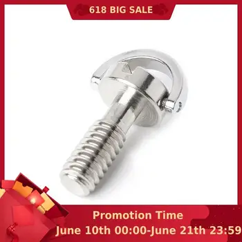 

1/4-inch Camera Screw Stainless Steel Tripod Head Quick-mounted Plate Screws A Word Groove Lengthened Fast-dismantling Screws