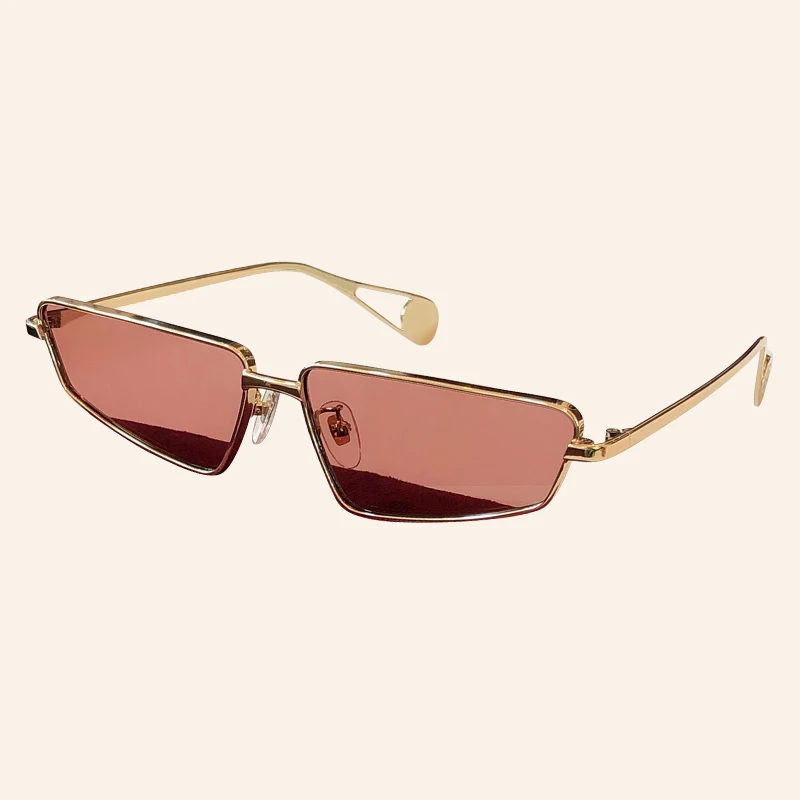 No.3 sunglasses Винтажные Солнцезащитные очки для женщин и мужчин, модные зеркальные женские маленькие солнцезащитные очки из сплава, оправа, ретро очки - Цвет линз: No.3 sunglasses