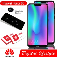 Сменный ЖК-дисплей 6,26 дюйма с рамкой для Huawei Honor 8C, сенсорный экран с дигитайзером в сборе для Honor 8C, оригинал