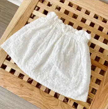 

2020 New Wholesale Girls Hollow Out Skirt Summer Good Quality Girls Skirts 2-7t QA694