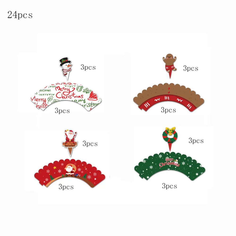 Вечерние торт фигурки жениха и невесты 24 шт./48 шт набор Бумага веселый