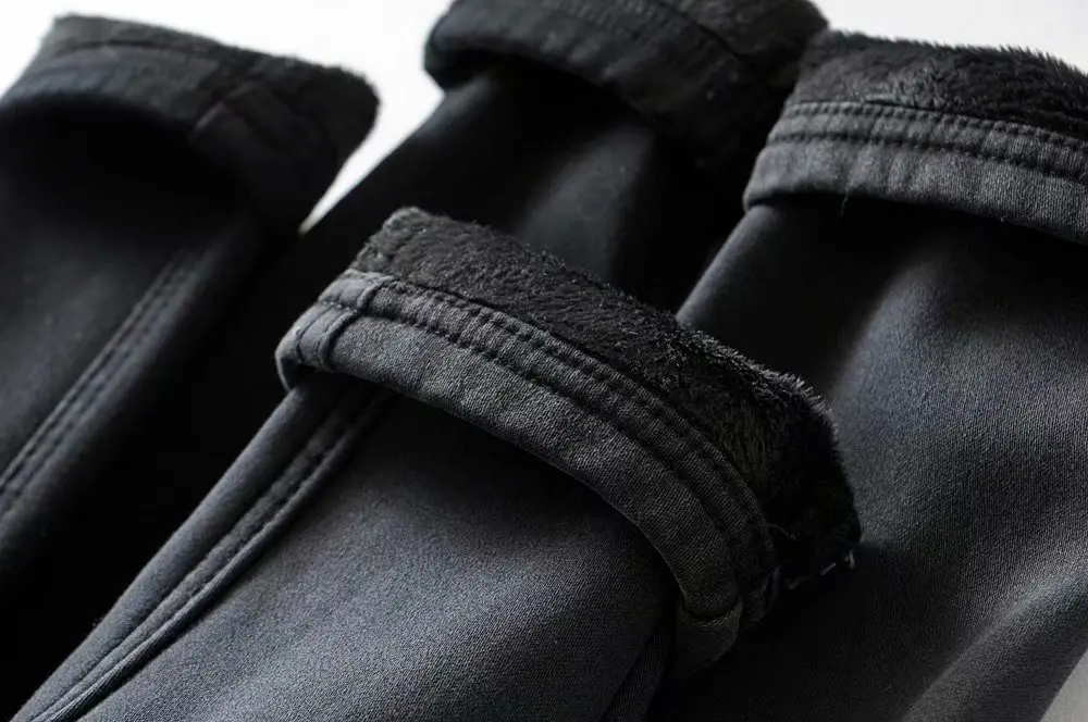 Bazaleas, зимние теплые женские джинсы с высокой талией, винтажные, хлопковые, с флисовой подкладкой, тонкие женские джинсы-карандаш, на пуговицах, плюс бархатные брюки в стиле Харадзюку