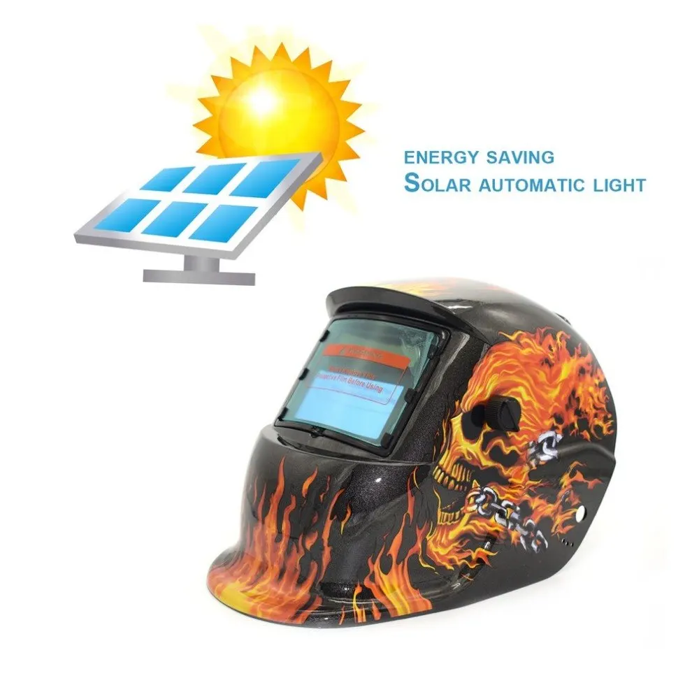 

2019 Solar Powered Auto Darkening TIG MIG MMA Electric Welding Mask Helmet Welder Cap Lens For Welding Machine Plasma Cutter