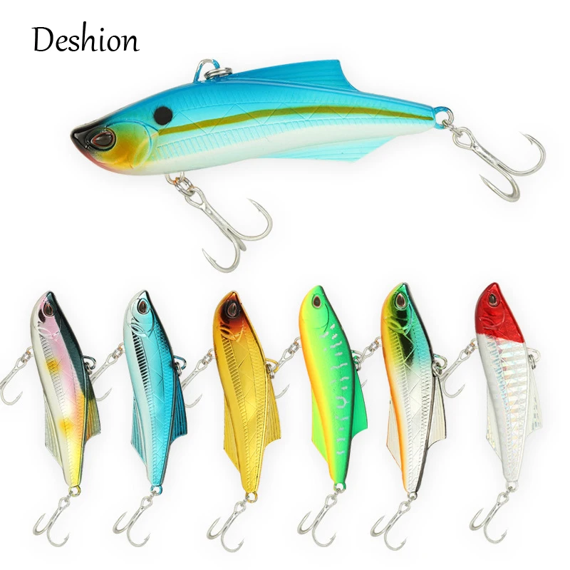 

Deshion Big VIB Lure 20g 70mm Plastic Vibration Wobblers Sinking VIB Rattlin Fishing Lures Promotion