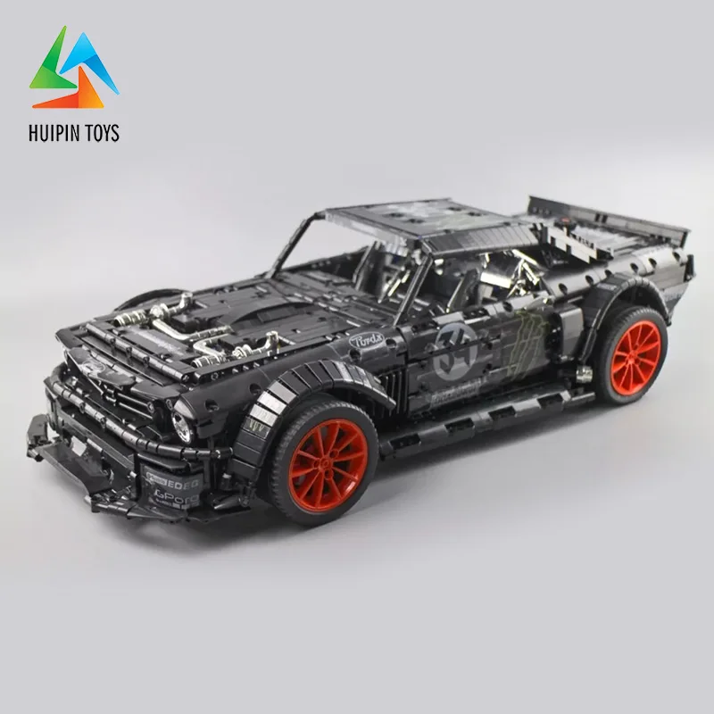 Новые MOC-22970 строительные блоки Forde Mustango Hoonicorn RTR V2 Nissann GT-R улучшенная модель детских игрушек