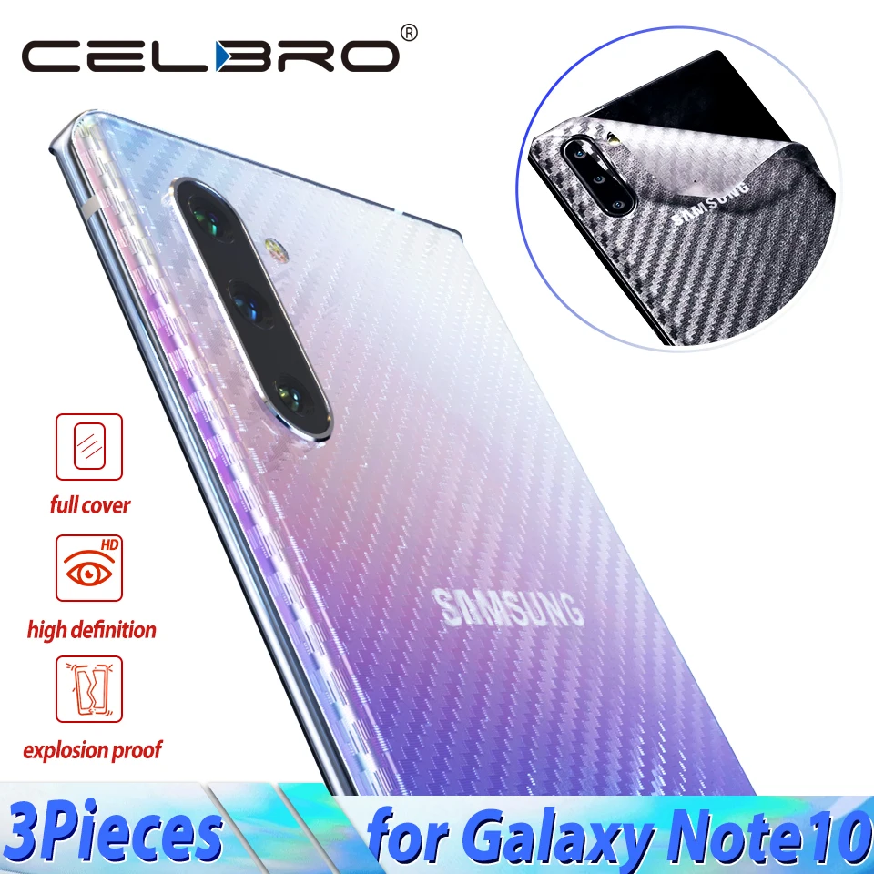 

Carbon Fiber Back Film For Samsung Galaxy Note 10 Plus Screen Protector For Samsung Galaxy Note 10 Pro 10+ Not Tempered Glass