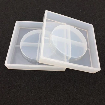 

DIY Crystal Epoxy Glue Ashtray Silicone Mold Craft Clay Moulds Handmade Container Resin Mold Home Decor