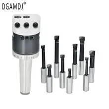 1set F1 2 pouces 50mm perçage tête + MT2 MT3 MT4 C20 C25 R8 NT30 BT30 support + 9pcs 12mm barre d'alésage pour tour cnc ennuyé ennuyeux outil ensemble 