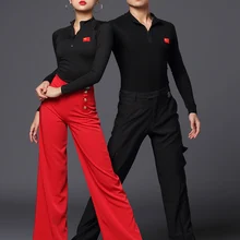 Женские брюки для бальных танцев, танцевальные брюки, тренировочные брюки, свободная одежда для латинских танцев, современные trousers-A2106
