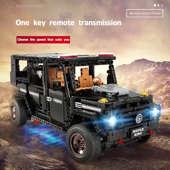 

App 2.4G Remote Control Suv Hummer Technic City RC Car Vehicle Model Building Block Brick Toys For Children Boys gift