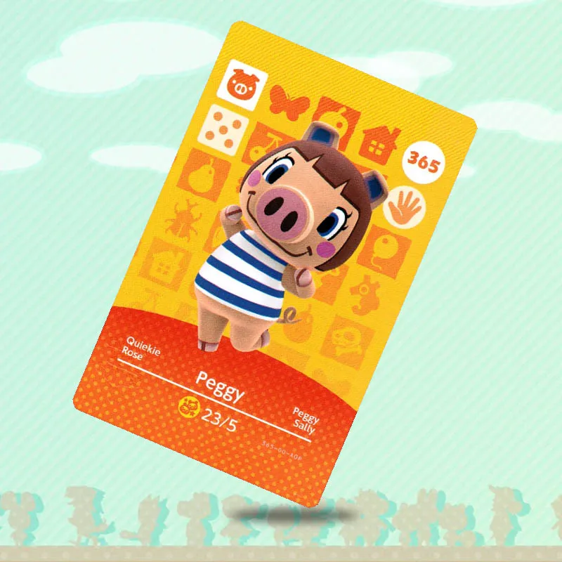 Peggy Tarjeta Amiibo de Animal Crossing, funciona con el juego de NS Switch  New Horizons, 365|Tarjetas de control de acceso| - AliExpress