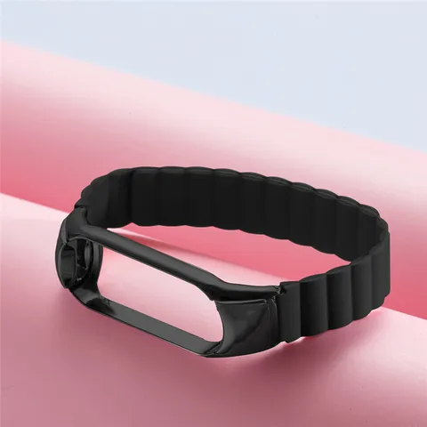 adjustable silicone belt For Xiaomi Mi Band 5 6 wristband Smart Bracelet Mi band6 strap Silicone belt