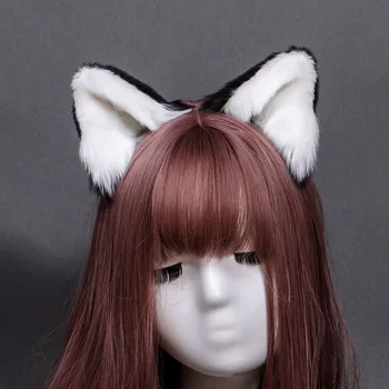 

Cat Fox Ears Plush Lovely Hairclips Cute Girls Hair Accessories Women Children Cosplay Prop Christmas Purim Headband Gift