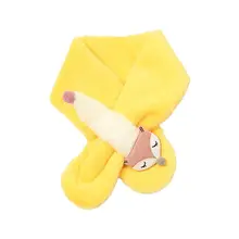 Детский зимний шарф с имитацией кроличьей шерсти для мальчиков и девочек, теплый шарф с перекрестным воротником и воротником лисы, 517D