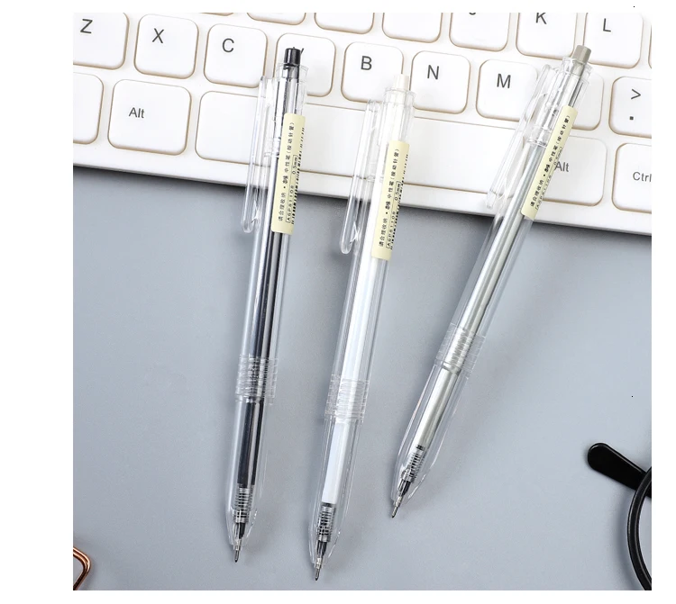 1 шт 0,35 мм 0,5 мм случайный простой стиль гелевые черные чернила для ручки для студенческого письма нейтральная ручка пресс школьные принадлежности кавайи