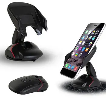 

Universal 360 Degree Rotating Mouse Car Holder 360 rotating Multi-function Suction Cup Bracket for Mobile Phone GPS Navigation