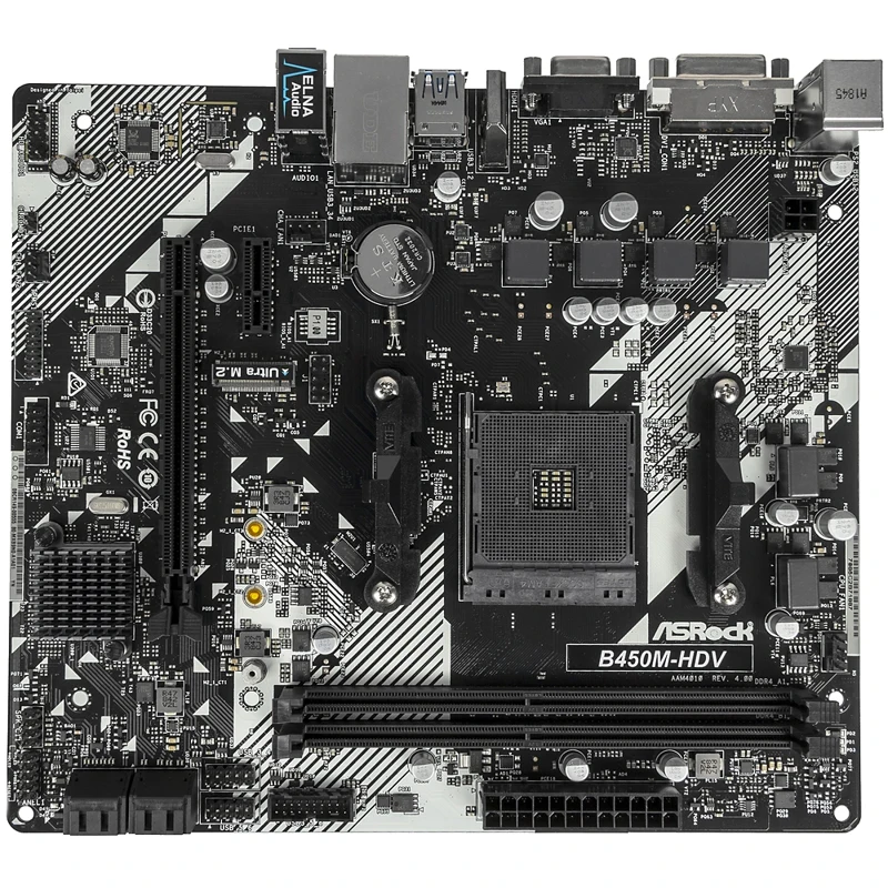 Материнская плата ASROCK B450M-HDV R4.0