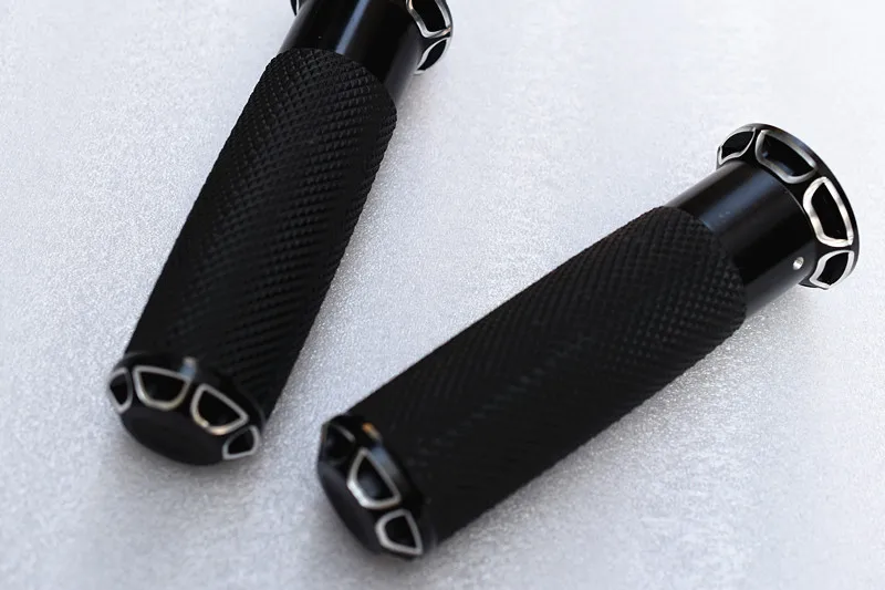 Motorcyle Handle Black CNC 1"25mm Handlebar Hand Grips For Harley Sportster Touring Dyna Softail Custom