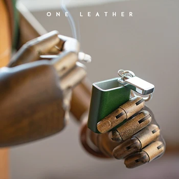 

one leather Portable ashtray Carabiner ashtray