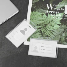 Футляр для рабочих карт, жесткий пластиковый чехол для ID карт, Универсальный прозрачный защитный чехол для офиса и школы