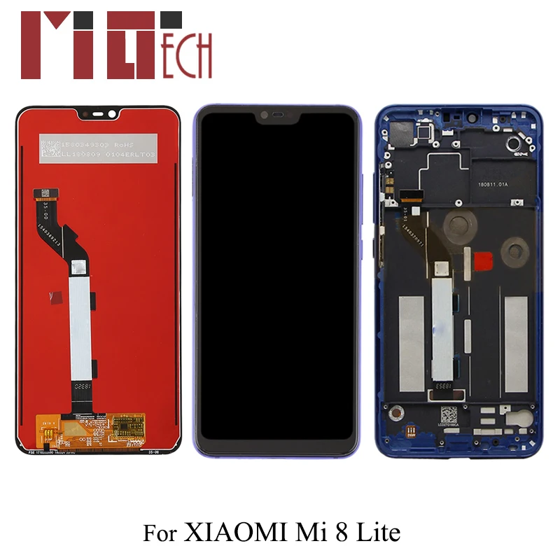 

LCD Display for Xiaomi Mi 8 Lite Screen Touch Digitizer Assembly Replacement LCD for Xiaomi Mi 8 Youth Touch Black No/with Frame