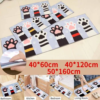 

3 Sizes Flannel Cartoon Area Rug Dining Room Home Carpet Floor Mat Anti-Slip Floor Carpet For Living Room Bedroom Home Decor Pad